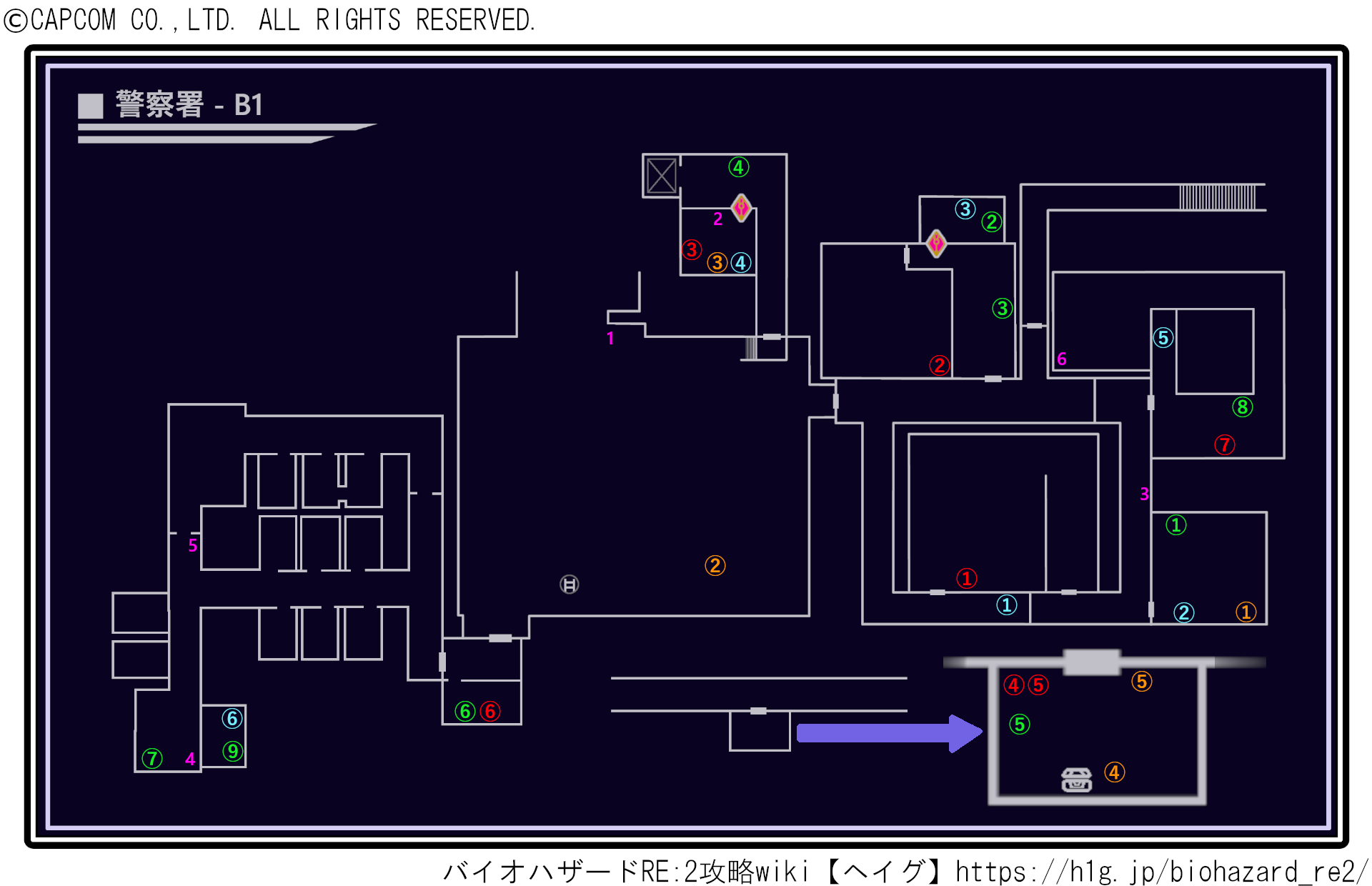 警察署b1レオン バイオハザード Re 2 攻略wiki バイオ2リメイク ヘイグ攻略まとめwiki