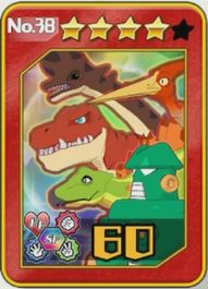 【オラ夏】No.38 全能力アップ｜恐竜カード【ヘイグ攻略まとめWiki】