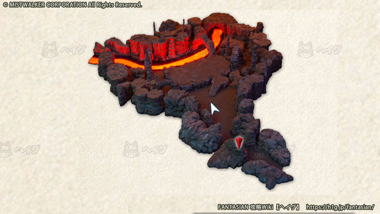 【FANTASIAN】地熱の洞窟・深成岩｜マップ【ヘイグ攻略まとめWiki】