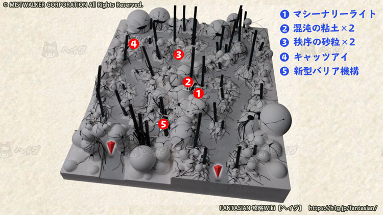 【FANTASIAN】死械化地帯中心部・死械柱の森｜マップ【ヘイグ攻略まとめWiki】