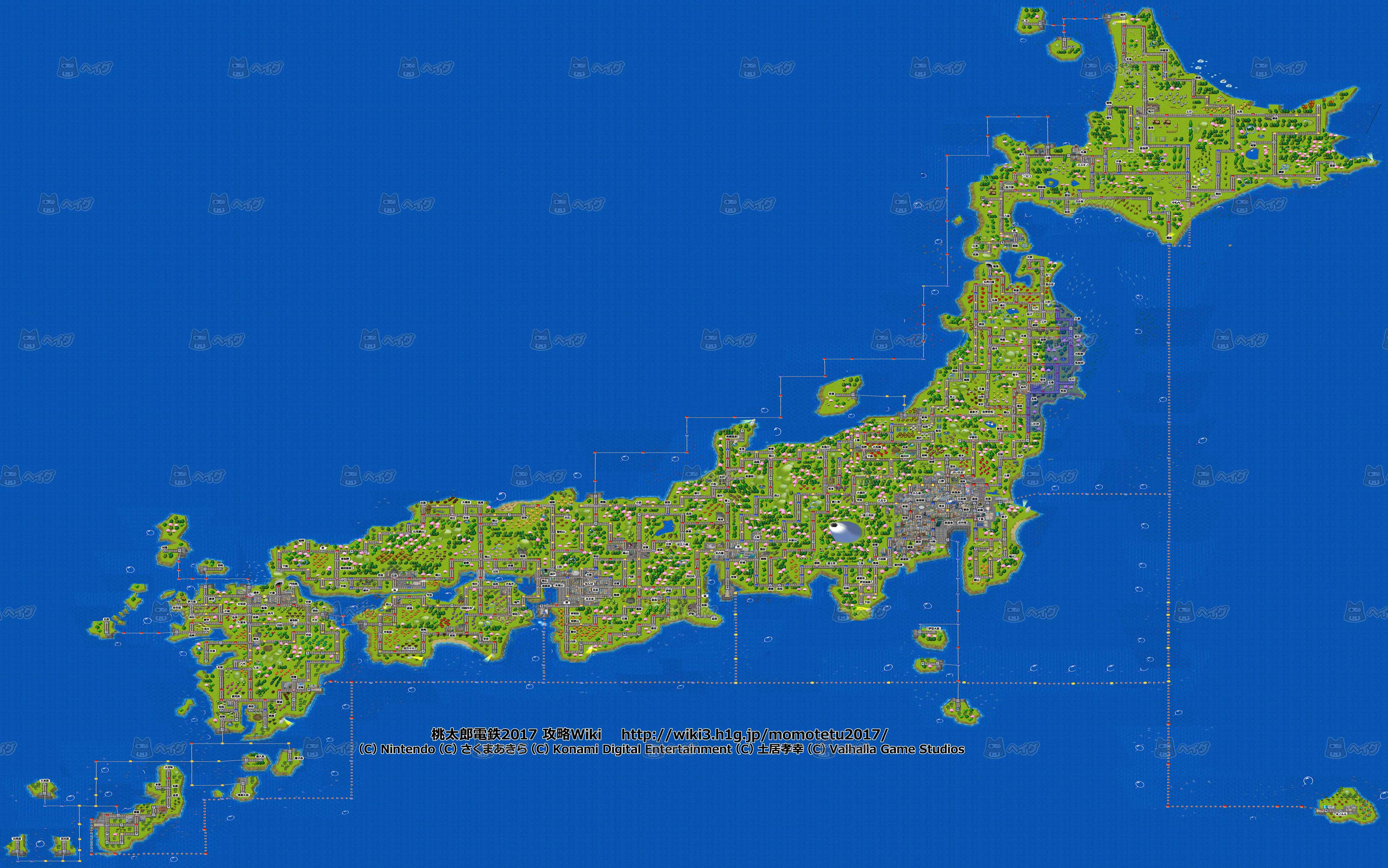 全国地図 桃太郎電鉄17 たちあがれ日本 攻略wiki ヘイグ攻略まとめwiki